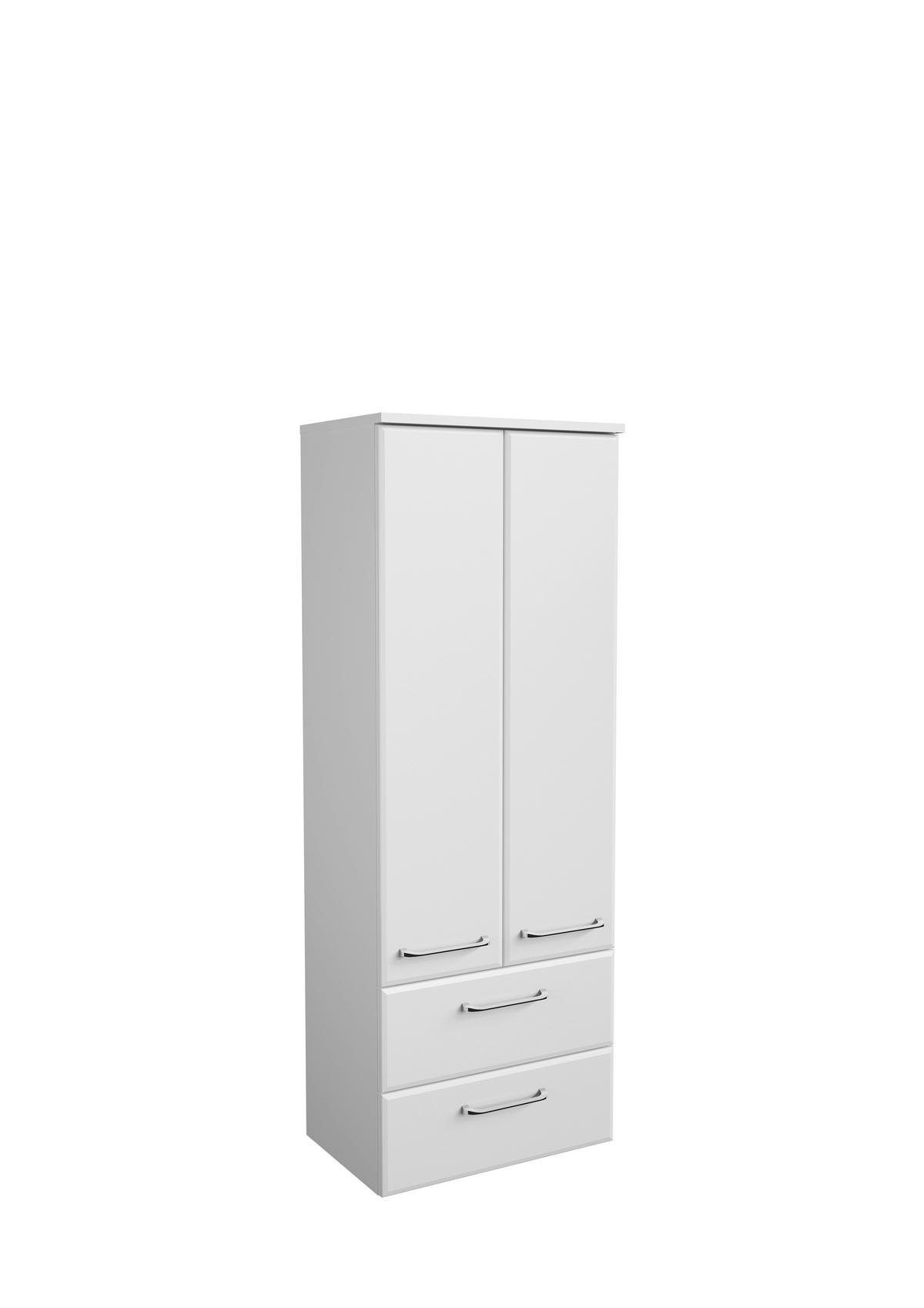 MIDISZEKRÉNY  - króm/fehér, faalapú anyag/Üveg (50/136,1/33cm) - Xora