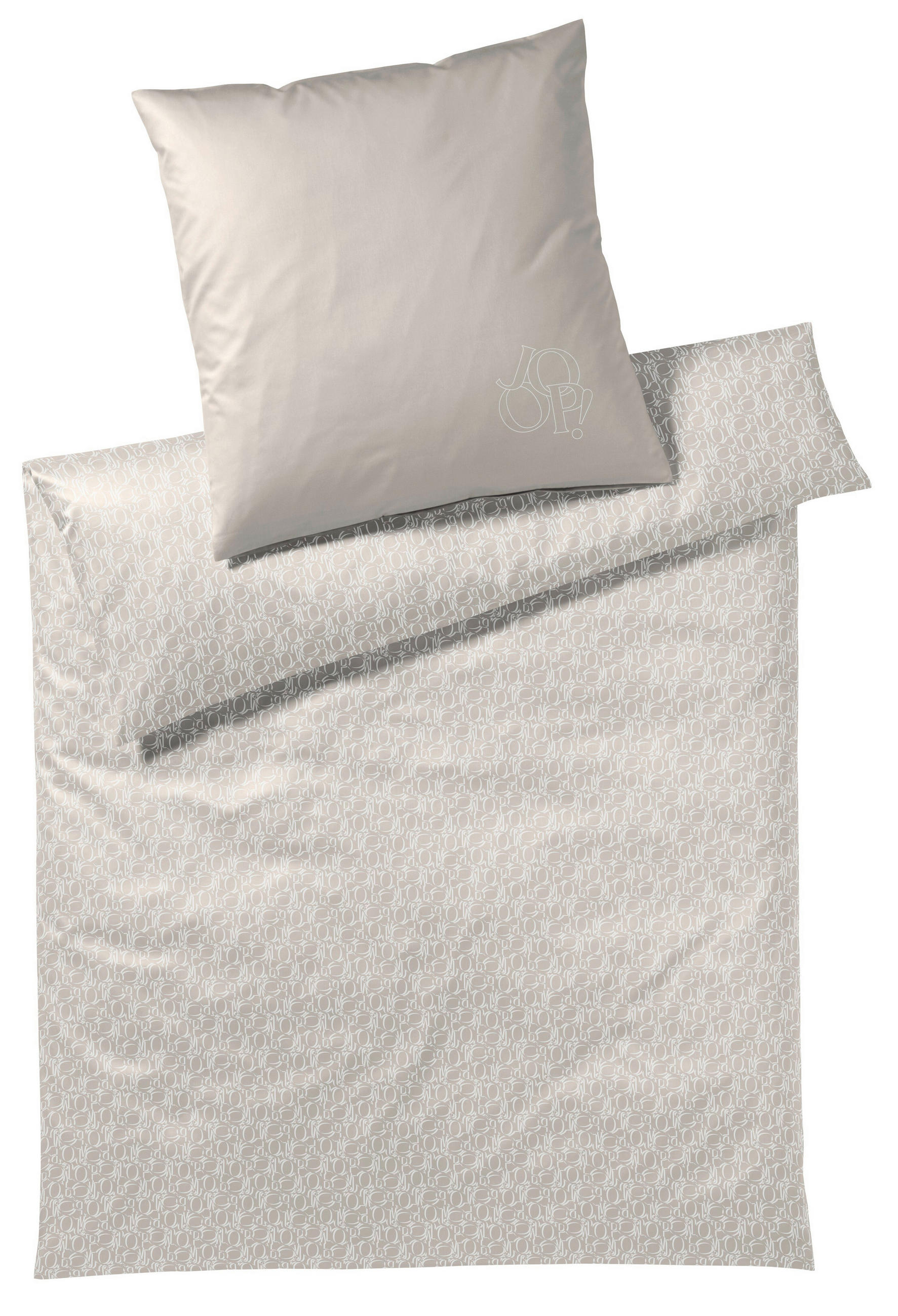 BETTWÄSCHE Statement Makosatin 155/220 cm  - Sandfarben, Design, Textil (155/220cm) - Joop!