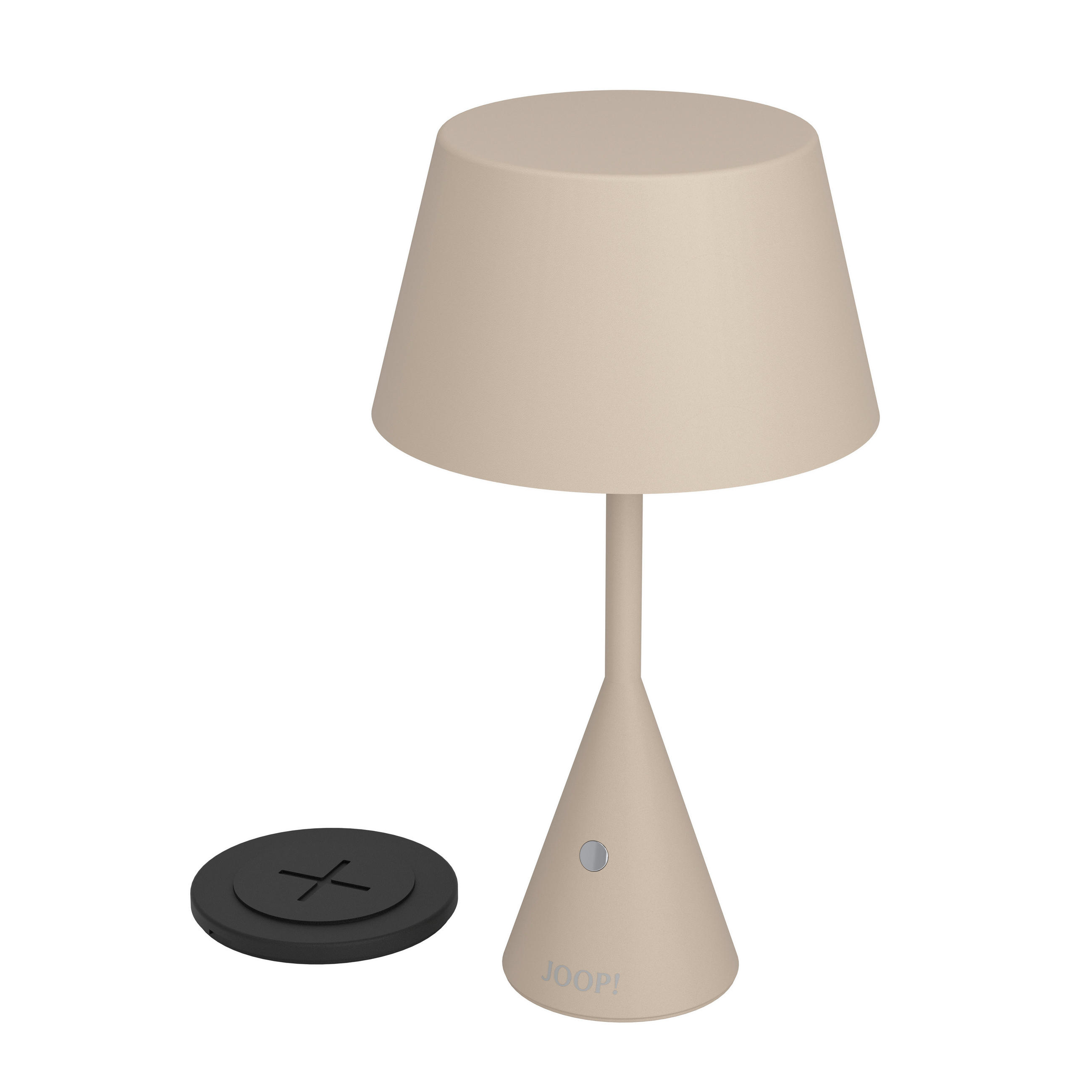 AKKU-TISCHLEUCHTE Move Lights 16,0/29,5 cm   - Sandfarben/Weiß, Design, Kunststoff/Metall (16,0/29,5cm) - Joop!