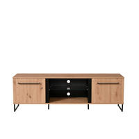 NÍZKA KOMODA, čierna, farba duba, 170,5/54/42 cm - čierna/farba duba, Basics, kompozitné drevo (170,5/54/42cm) - Xora