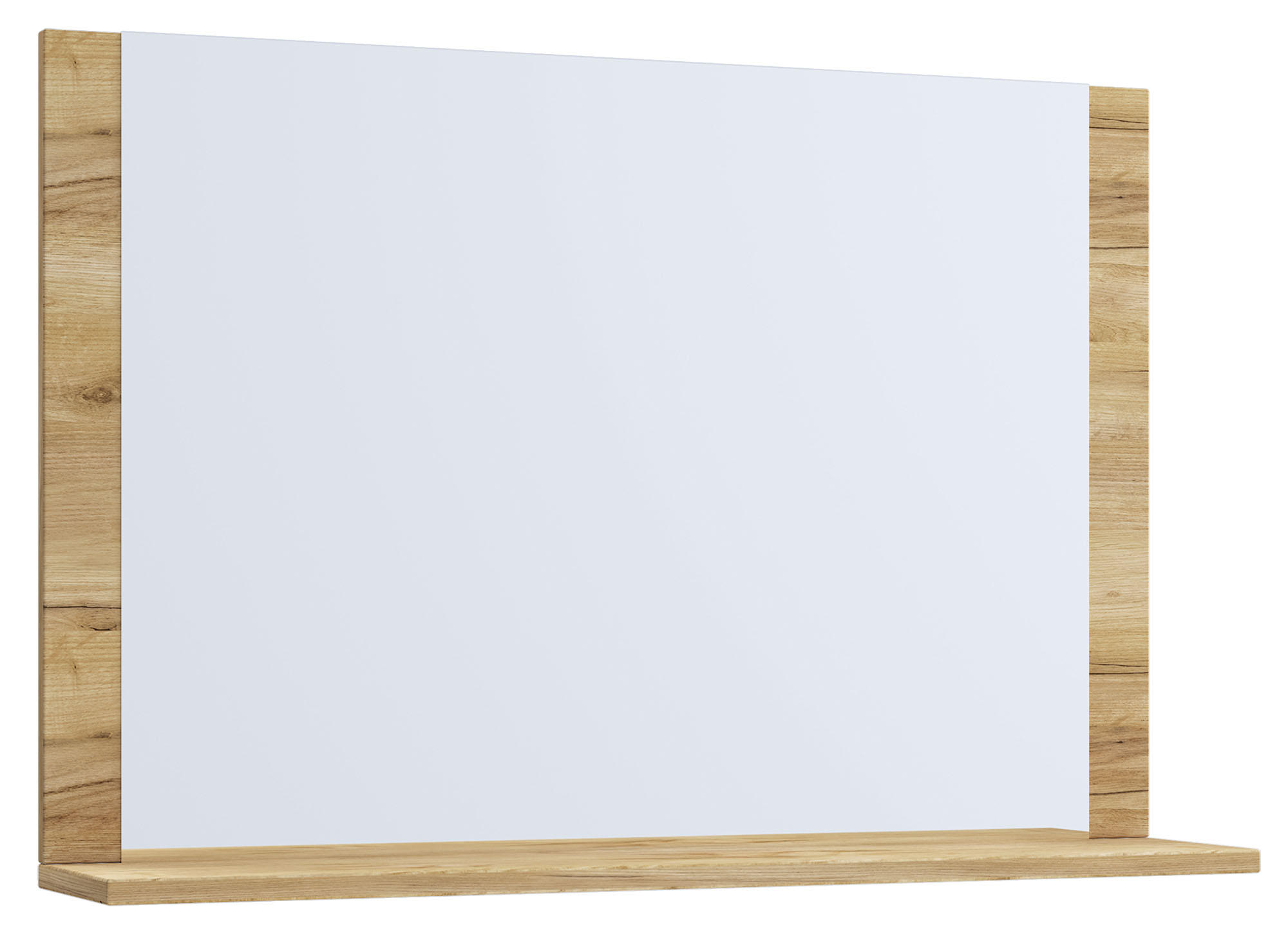 VÄGGSPEGEL 60/65/16,6 cm - honung/ekfärgad, Basics, trämaterial (60/65/16,6cm) - MID.YOU
