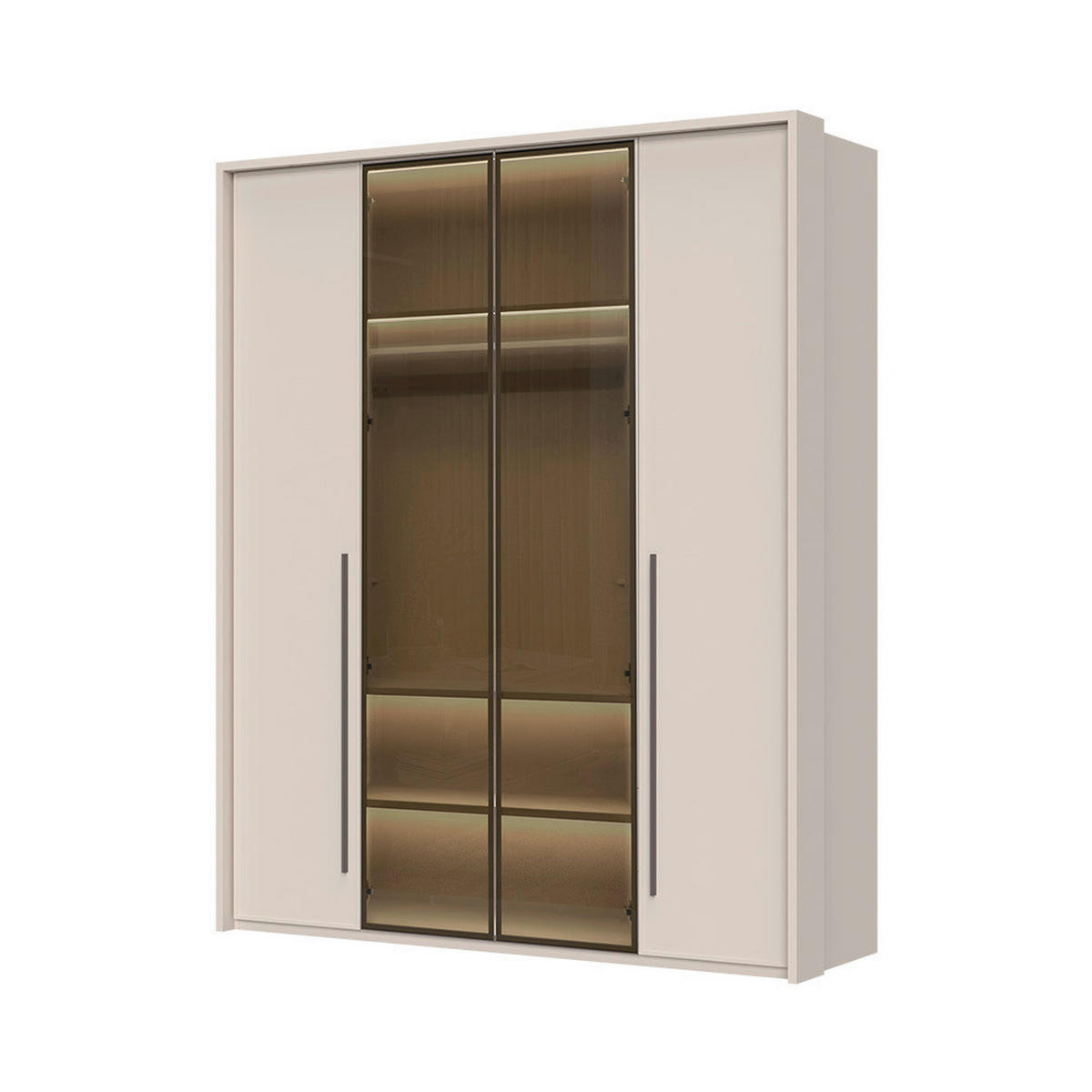 ORMAR SA KLASIČNIM VRATIMA  187/226/60 cm  - Dizajnerski, staklo/metal (187/226/60cm)