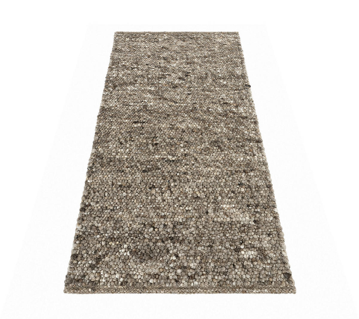 KÉZZEL SZŐTT SZŐNYEG   - barna/szürke, Basics, textil (70/130cm)