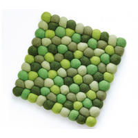 TOPFUNTERSETZER Textil Grün  - Grün, Basics, Textil (21/21cm) - Cilio