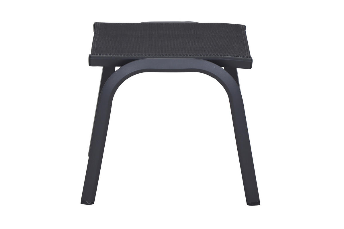 GARTENHOCKER  - Anthrazit, KONVENTIONELL, Kunststoff/Metall (52/45/52cm) - Siena Garden
