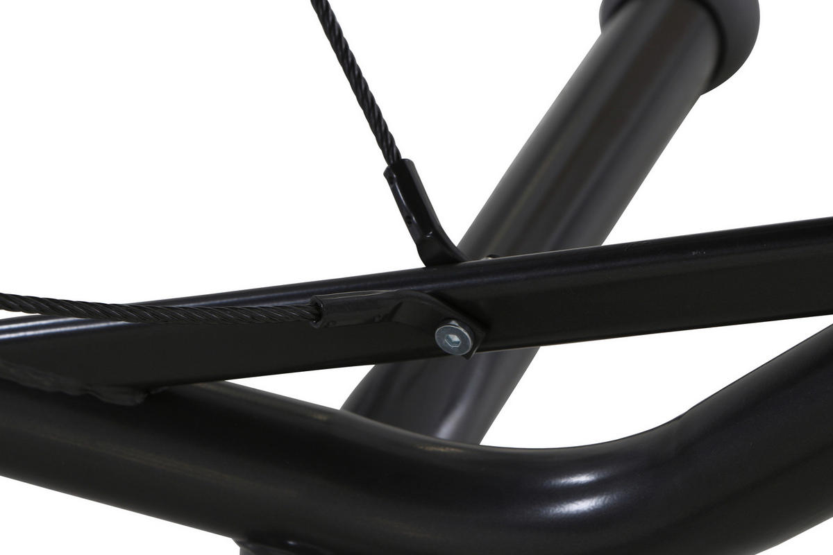 HÄNGEMATTE  - Dunkelgrau/Rot, KONVENTIONELL, Textil/Metall (105/104/305cm) - Siena Garden