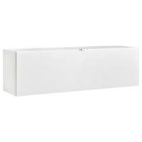 HÄNGEELEMENT Weiß  - Edelstahlfarben/Weiß, Design, Glas/Holzwerkstoff (109,7/32/29cm) - Hom`in
