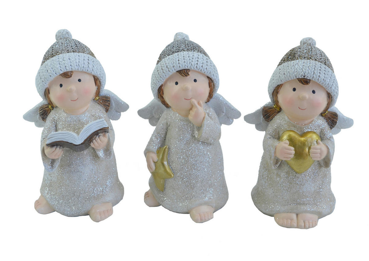 ÎNGER DECORATIV - bej, Lifestyle, plastic (8,5/11,5/6,5cm) - X-Mas
