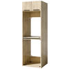 WASCHMASCHINENSCHRANK 70/220/68 cm  in Eichefarben  - Eichefarben/Schwarz, Basics, Holzwerkstoff/Kunststoff (70/220/68cm) - MID.YOU