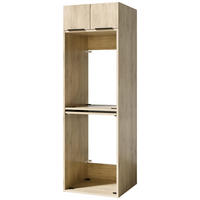 WASCHMASCHINENSCHRANK 70/220/68 cm  in Eichefarben  - Eichefarben/Schwarz, Basics, Holzwerkstoff/Kunststoff (70/220/68cm) - MID.YOU