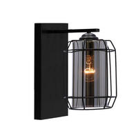 WANDLEUCHTE Jonera 25/15/25 cm   - Schwarz, KONVENTIONELL, Metall (25/15/25cm)
