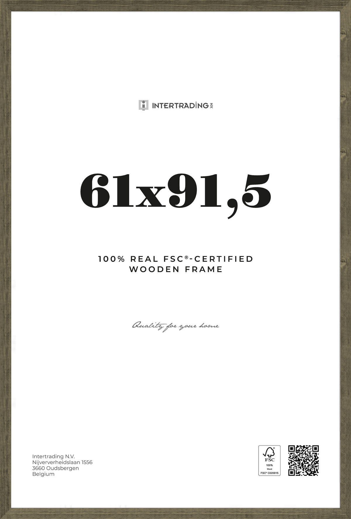 BILDERRAHMEN - Wengefarben, Basics, Holzwerkstoff (64,5/94,5/2,5cm)