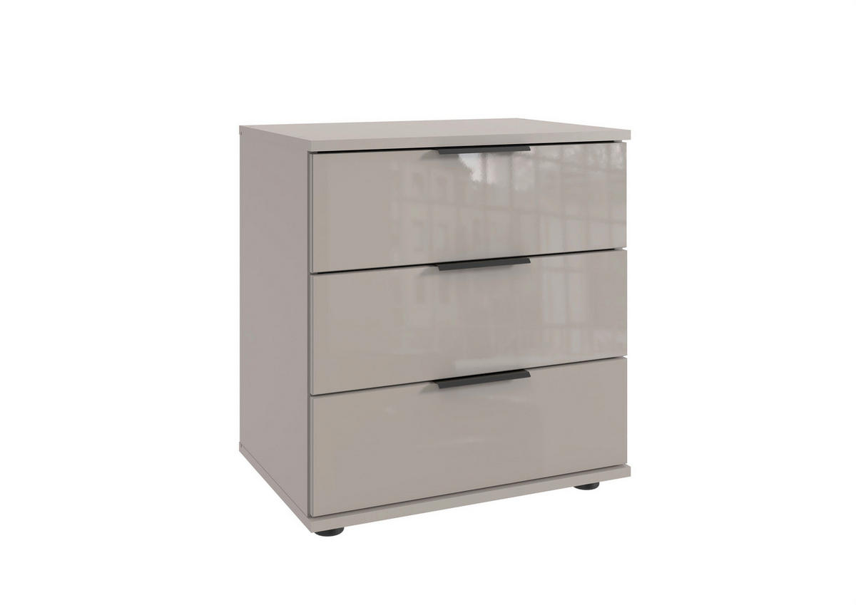 NOPTIERĂ in bej, grej  - grej/bej, Modern, plastic/sticlă (52/58/38cm) - Novel