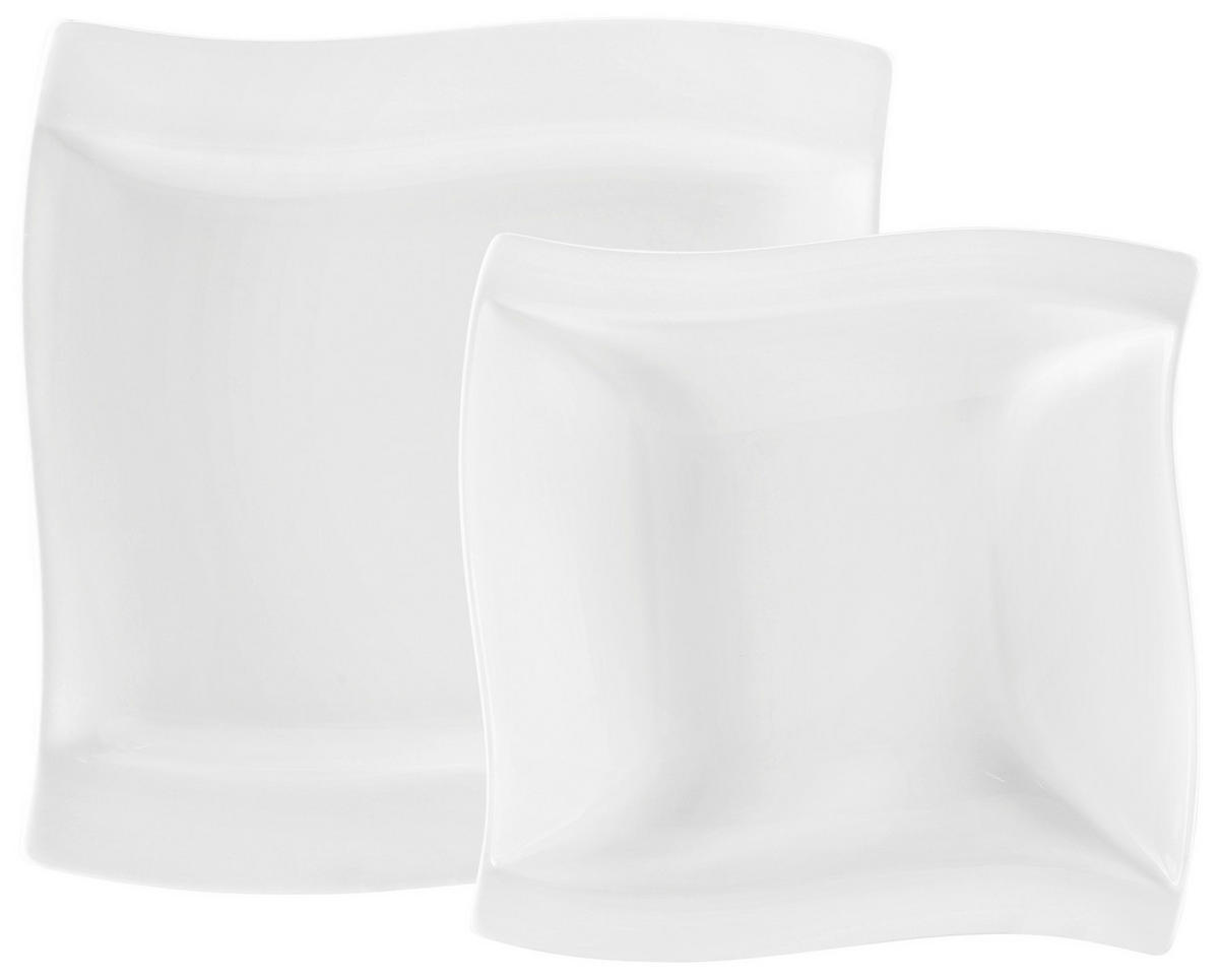 JÍDELNÍ SOUPRAVA, 12dílné, porcelán - bílá, Basics, keramika - Novel