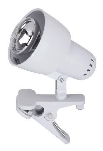 STOLNÁ LAMPA, 10/15 cm  - biela, Basics, plast (10/15cm)