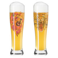 WEIZENBIERGLAS 646 ml 2-teilig  - Pink/Braun, LIFESTYLE, Glas (7,5/25,4/7,5cm) - Ritzenhoff