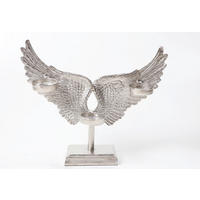 STOJAN NA SVÍČKY  kov - barvy niklu, Design, kov (39,5/35,5/10cm) - Ambia Home