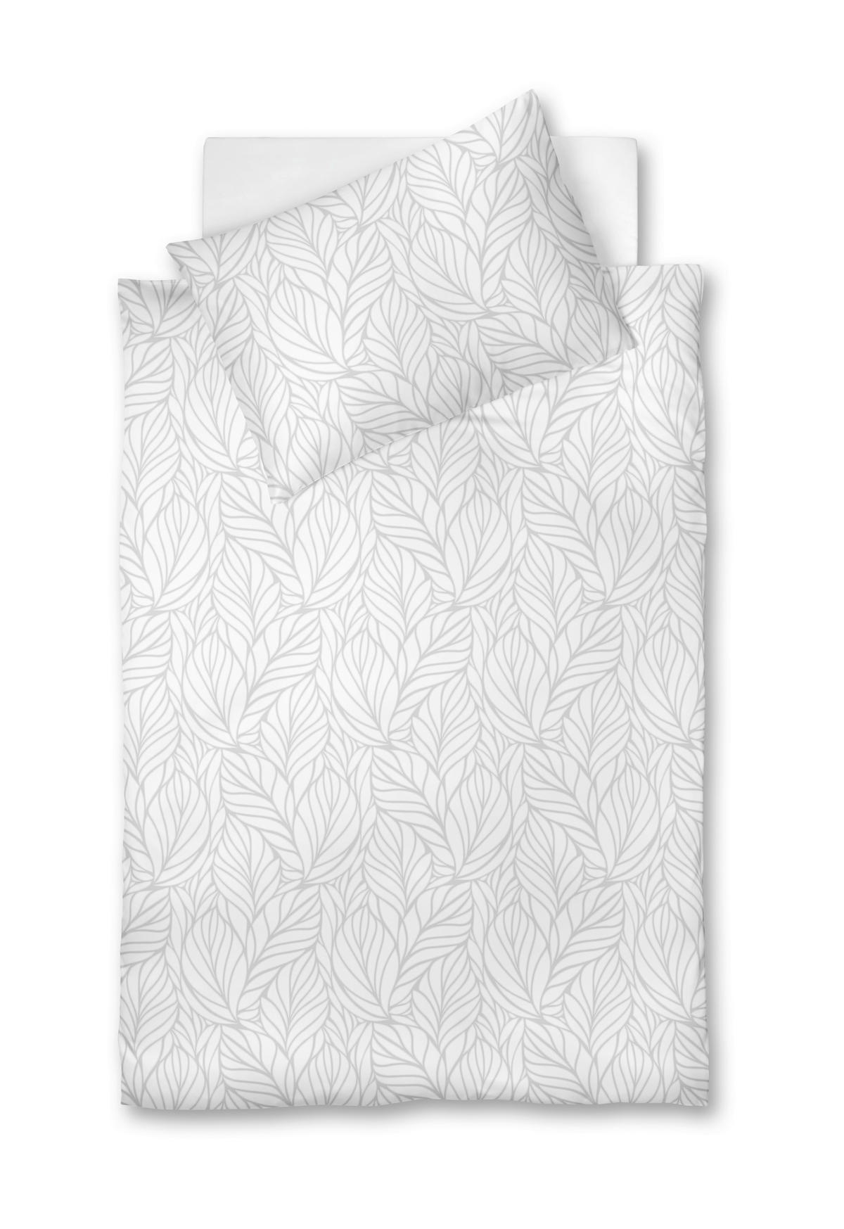 POSTELJNINA OPAL 140/200 cm damast bela  - bela, Konvencionalno, tekstil (140/200cm) - Fleuresse