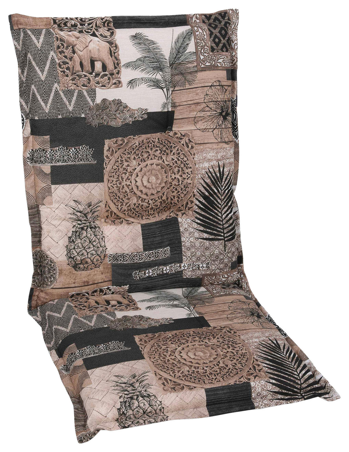 JASTUK ZA STOLICU  50/7/108 cm    - bijela/crna, Design, tekstil (50/7/108cm)