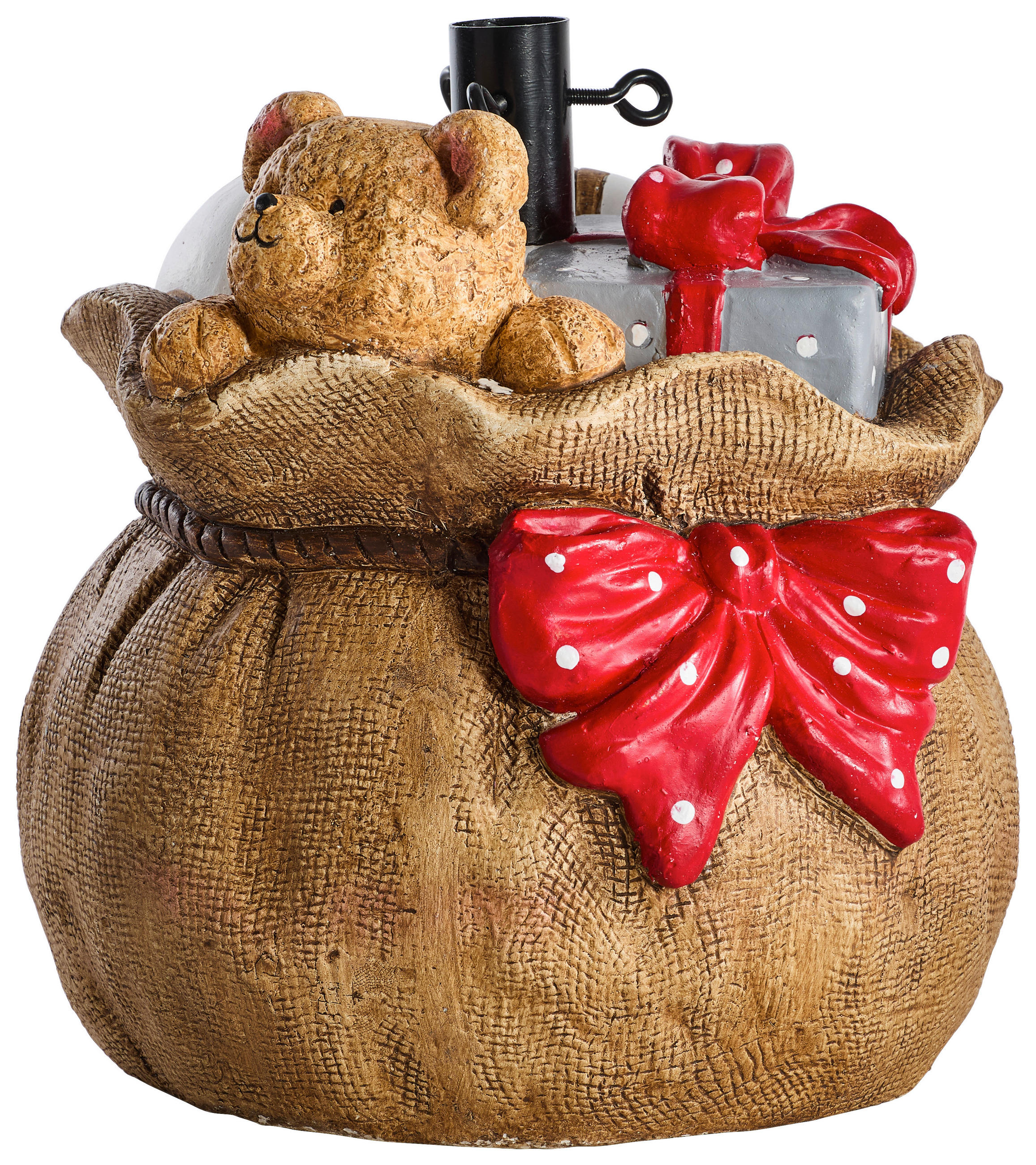 CHRISTBAUMSTÄNDER Rot, Hellblau, Hellbraun  - Hellbraun/Rot, LIFESTYLE, Metall (33/34,5/32cm) - X-Mas