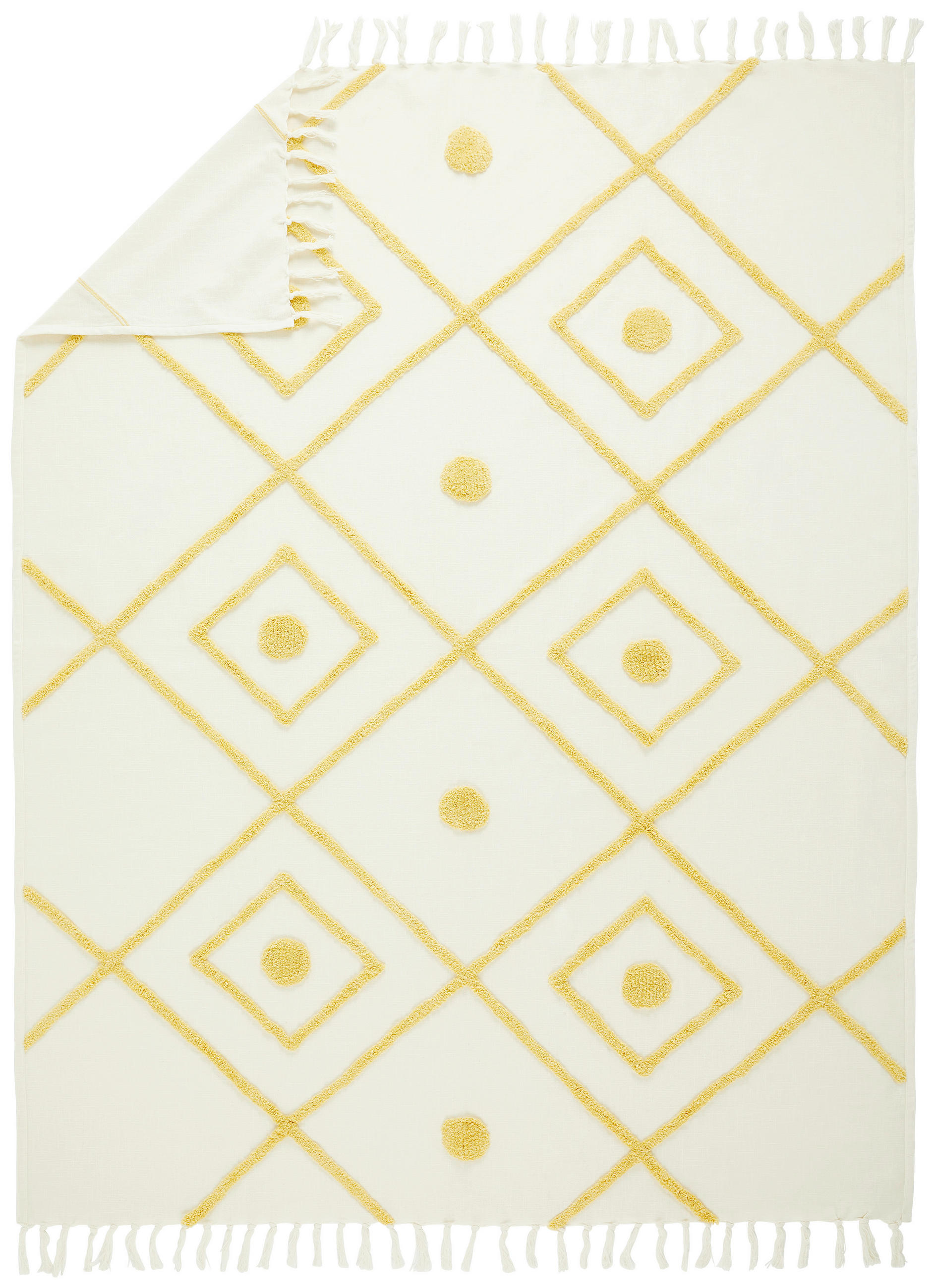 DECKE Angelica 150/200 cm  - Gelb/Beige, KONVENTIONELL, Textil (150/200cm) - Ambiente