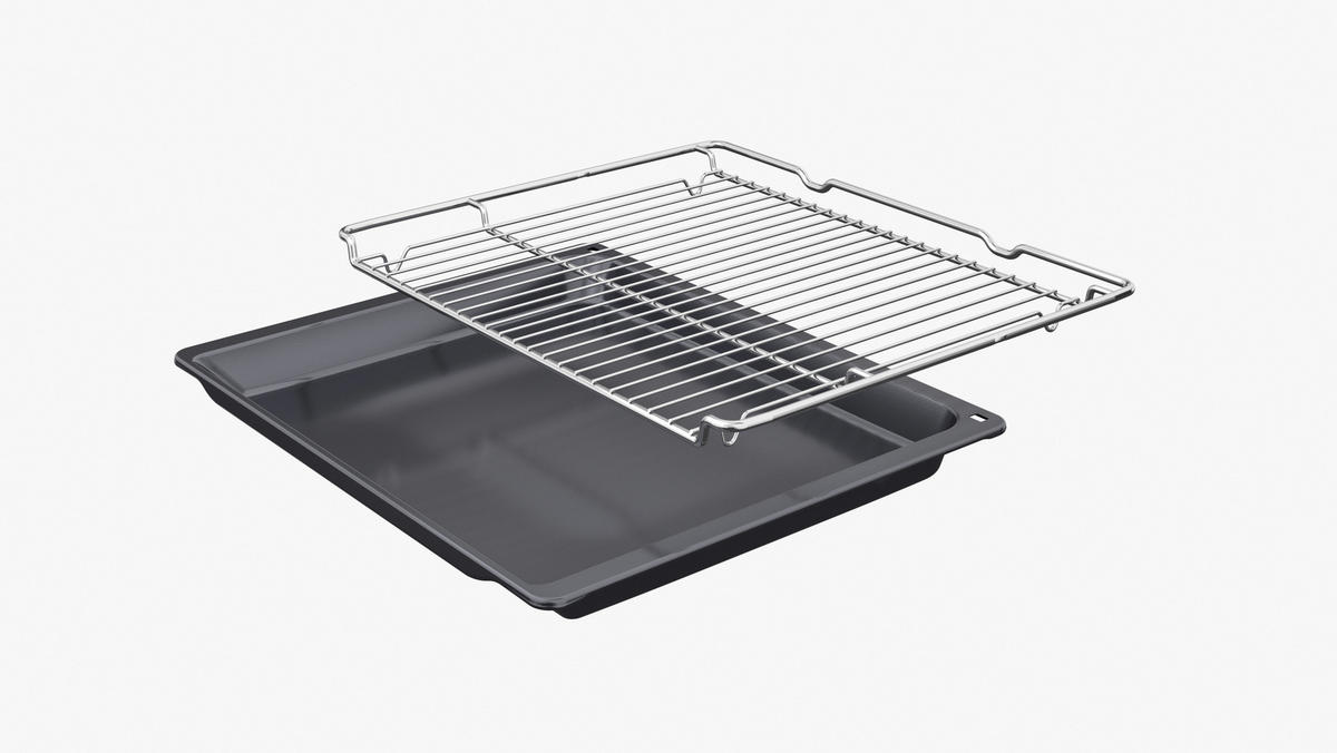 HERDSET EX4B0  - Edelstahlfarben/Schwarz, Basics, Glas/Metall (59,4/59,5/54,8cm) - Neff