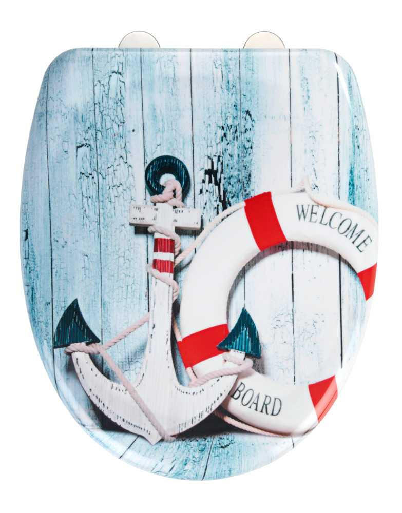 WC ÜLŐKE WELCOME BOARD - bézs, Basics, műanyag (37,5/41,5cm) - Wenko