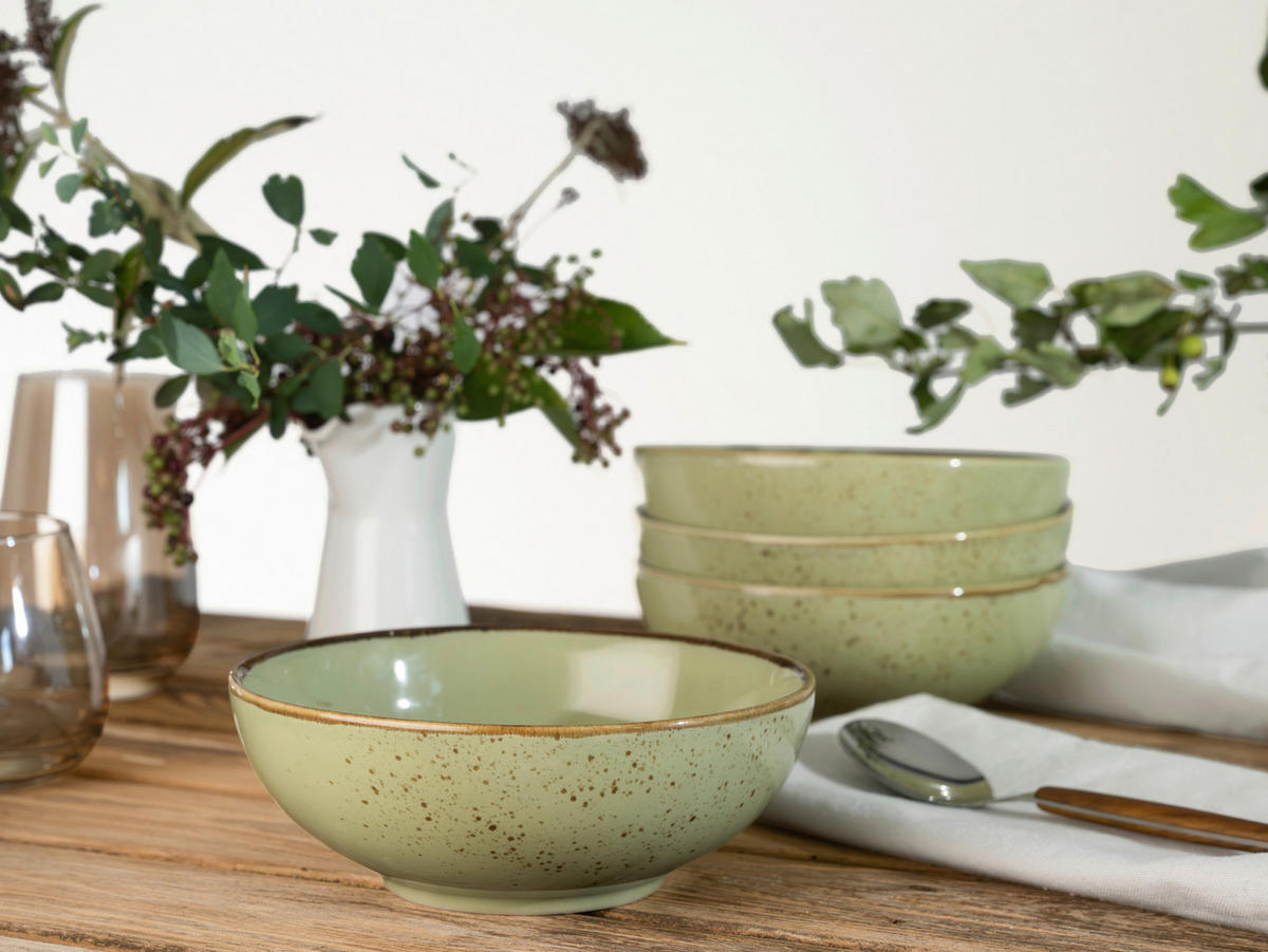Set De Castroane 16,5 cm  - verde, Trend, ceramică (16,5cm) - Creatable