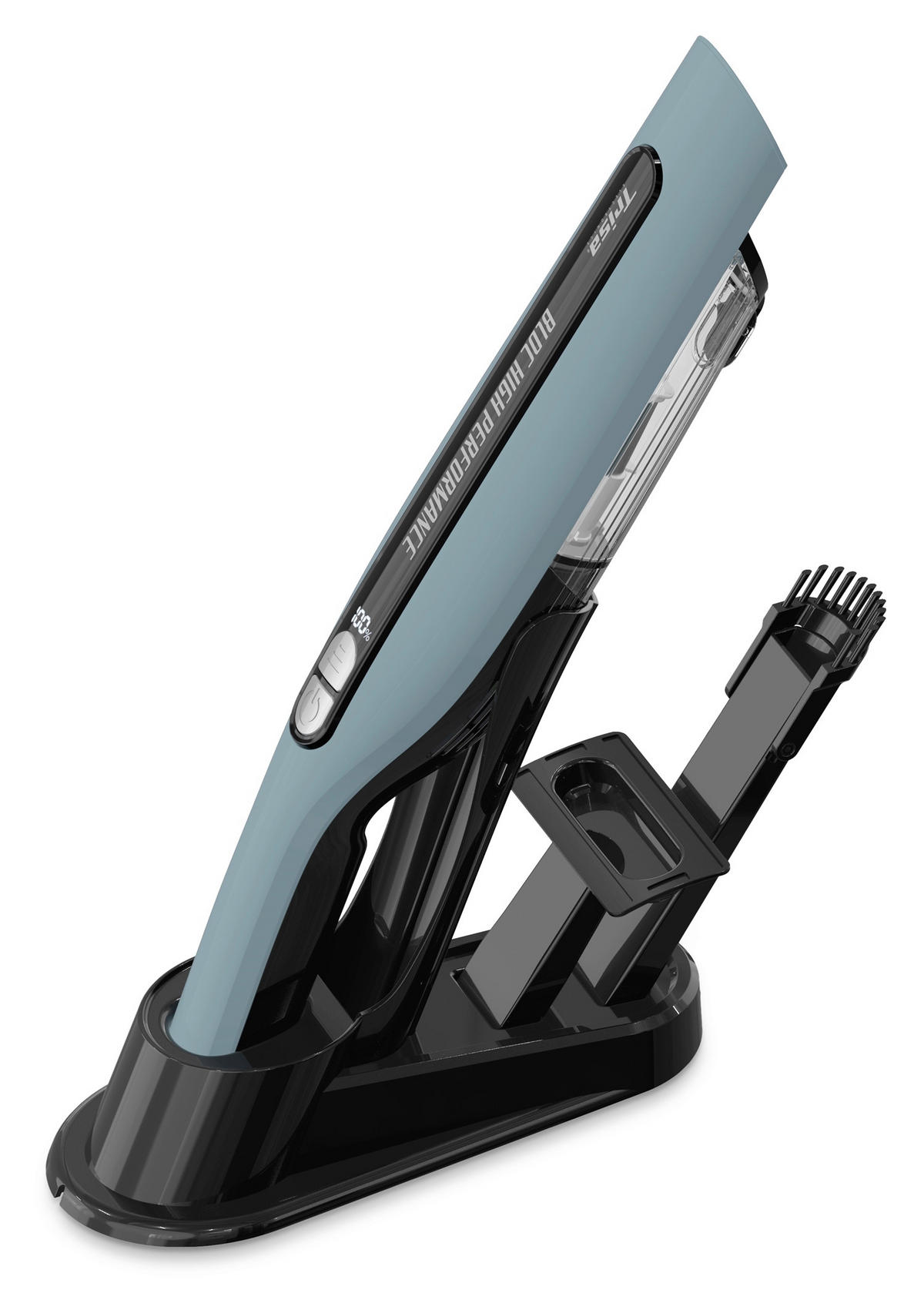 AKKU-HANDSTAUBSAUGER - Blaugrau, Basics, Kunststoff (45,4/7,2/7,6cm) - Trisa Electronics