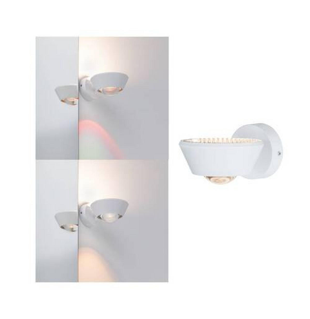 BADEZIMMER-WANDLEUCHTE   - Weiß, Basics, Kunststoff - Paulmann