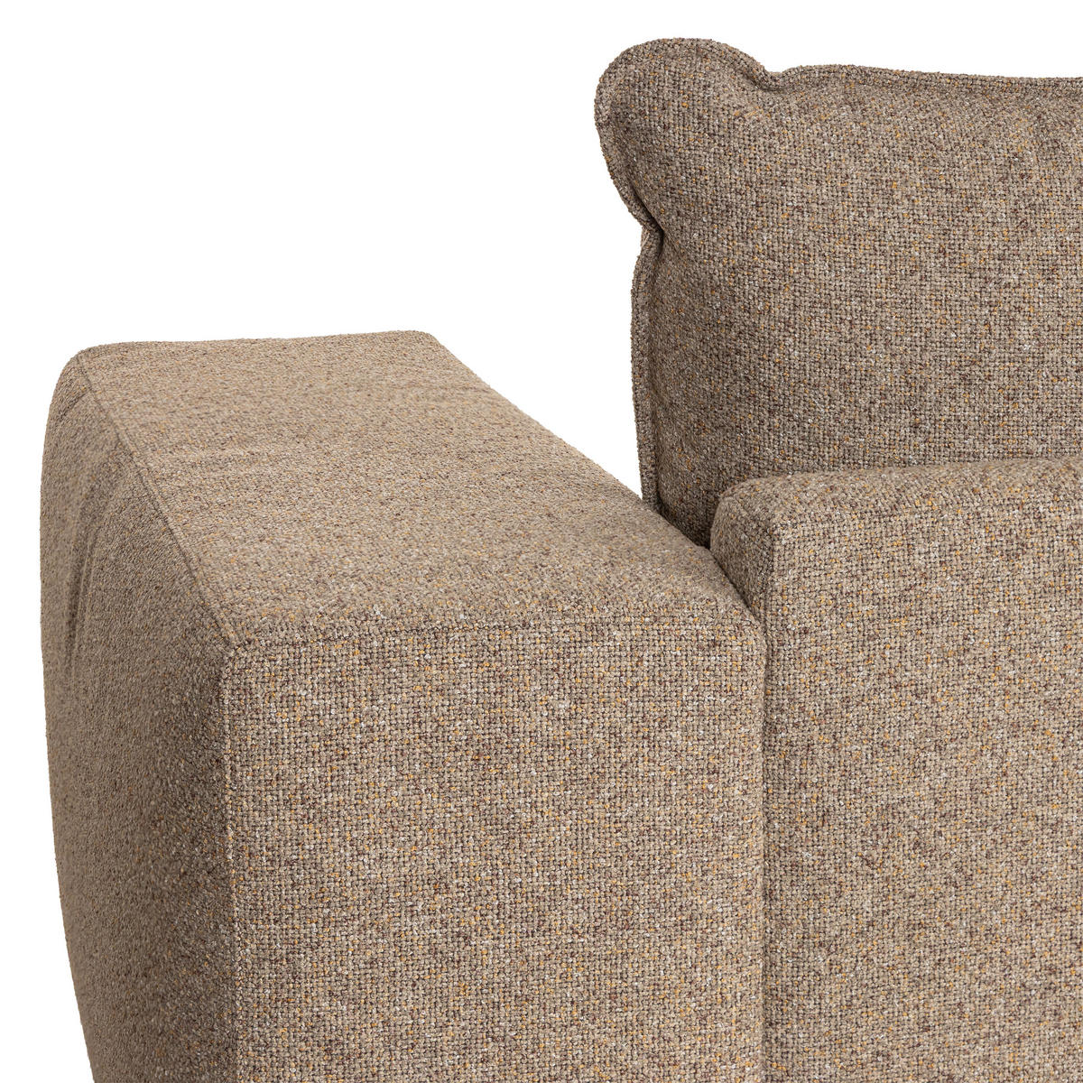 SOFFA i beige  - beige/svart, Basics, metall/trä (170/83/334cm) - Novel