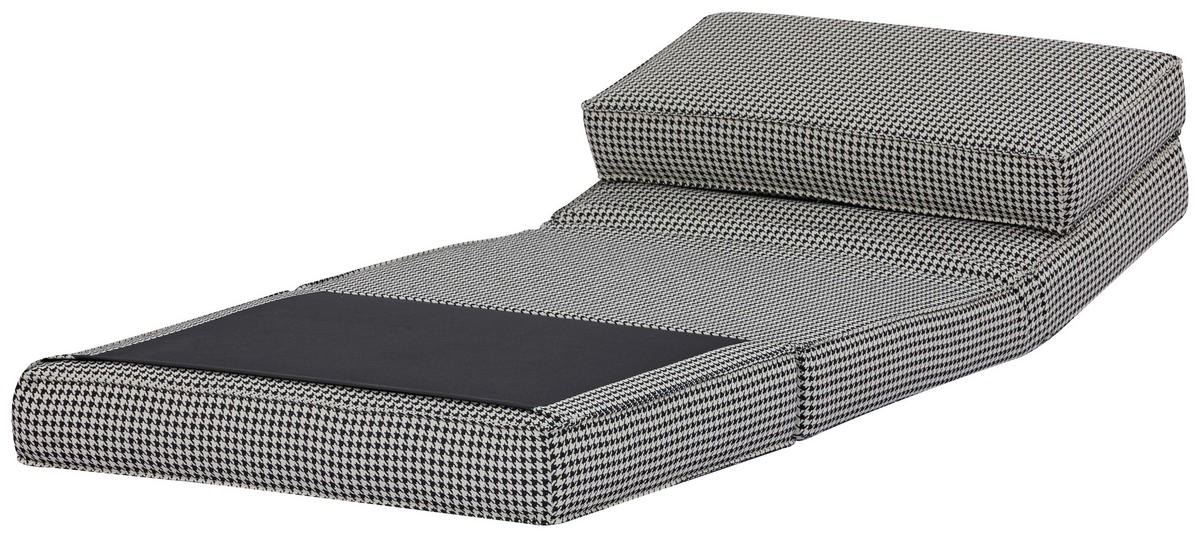 SCHLAFSESSEL Jacquard Weiß, Schwarz    - Schwarz/Weiß, MODERN, Textil (74/61,5/80cm) - MID.YOU