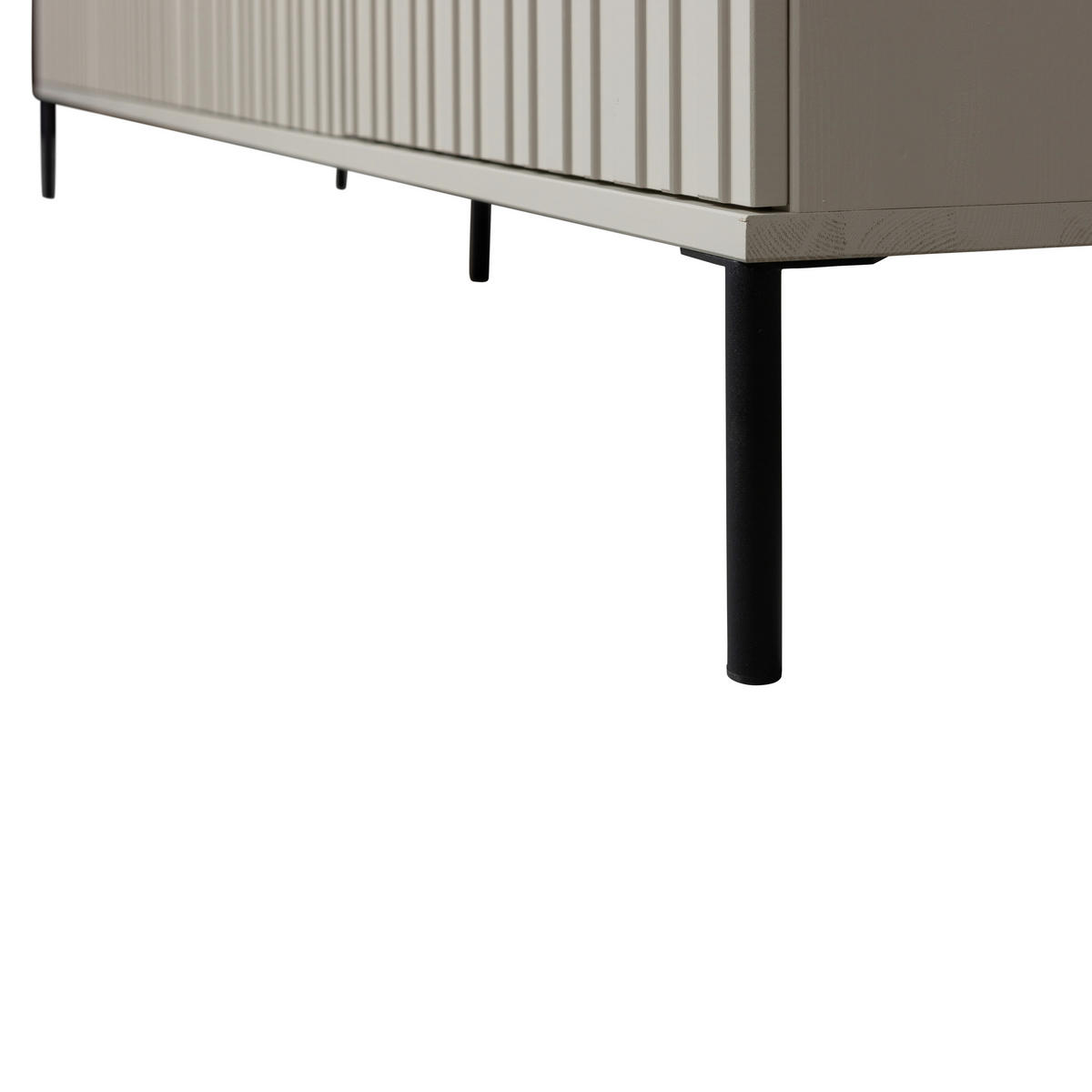 LOWBOARD Gravure 100/56/44 cm   - Schwarz/Grau, Design, Holz/Metall (100/56/44cm) - Livetastic