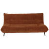 3-SITZER-SOFA in Mikrofaser Terracotta  - Terracotta/Schwarz, Konventionell, Textil/Metall (230/100/101cm) - MID.YOU