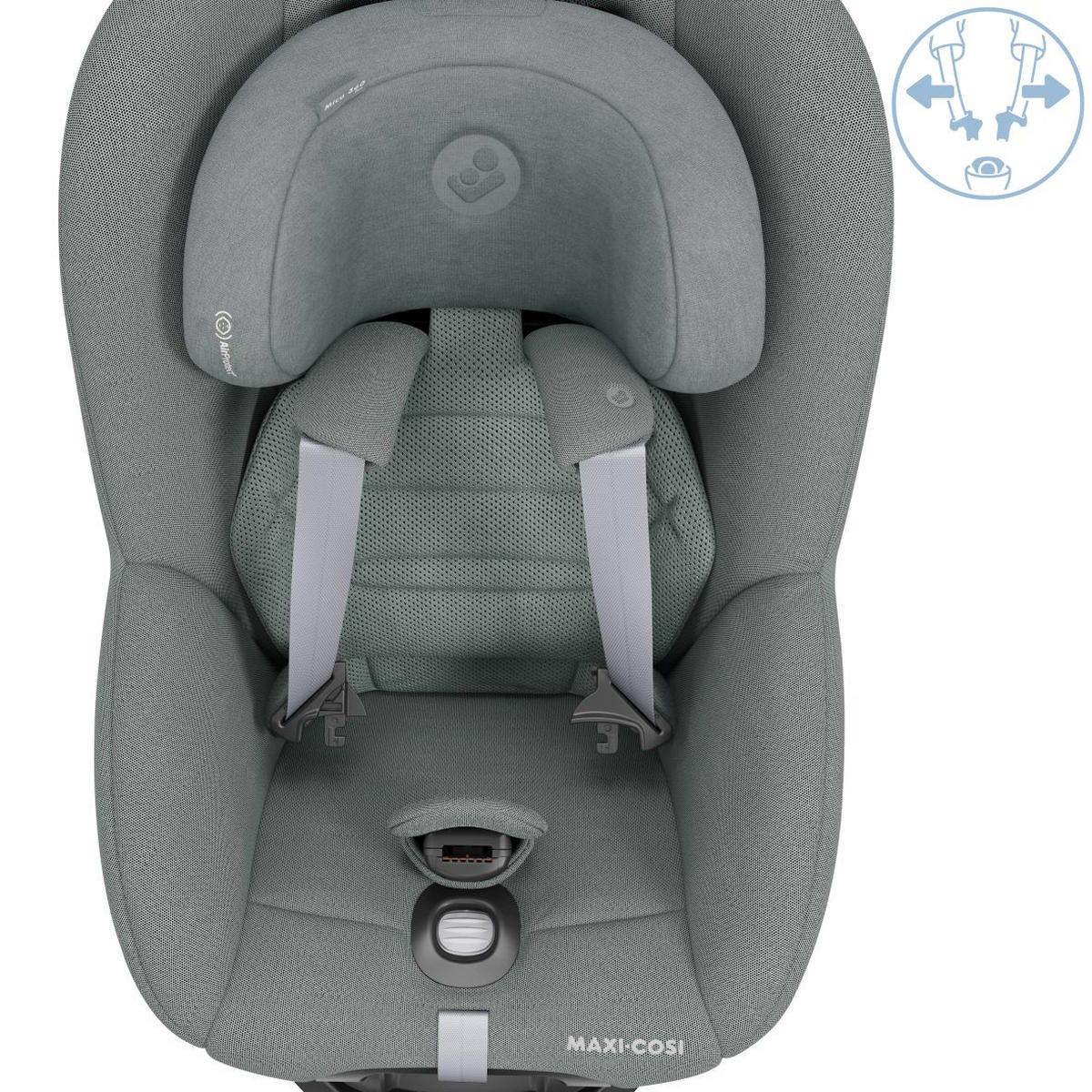 BAKÅTVÄND BILBARNSTOL Mica 360 Pro  - grå, Basics, metall/textil (44,2/67/74,5cm) - Maxi Cosi Pro