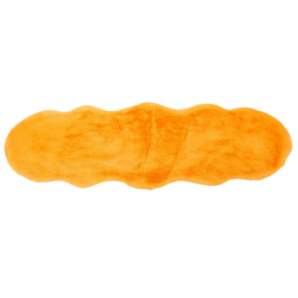 UMĚLÁ KOŽEŠINA, 55/160 cm, oranžová - oranžová