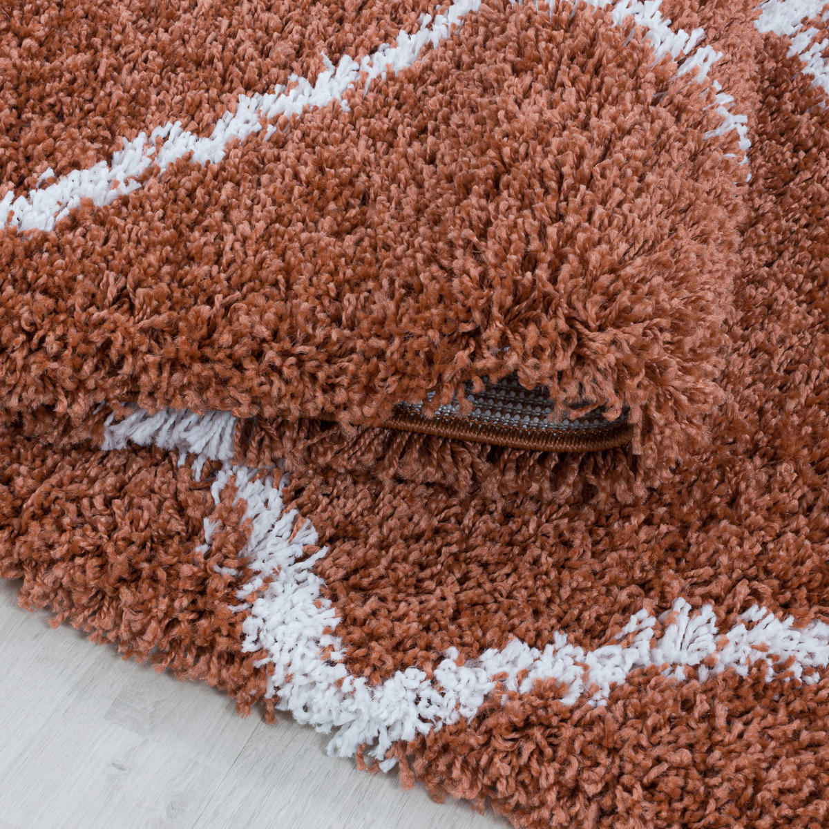 HOCHFLORTEPPICH 60/110 cm Alvor 3401 terra Terracotta  - Terracotta, Basics, Textil (60/110cm)