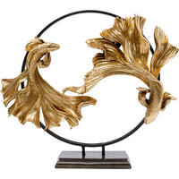 DEKOFISCH - Goldfarben/Schwarz, Trend, Kunststoff/Metall (58/65/21cm) - Kare-Design
