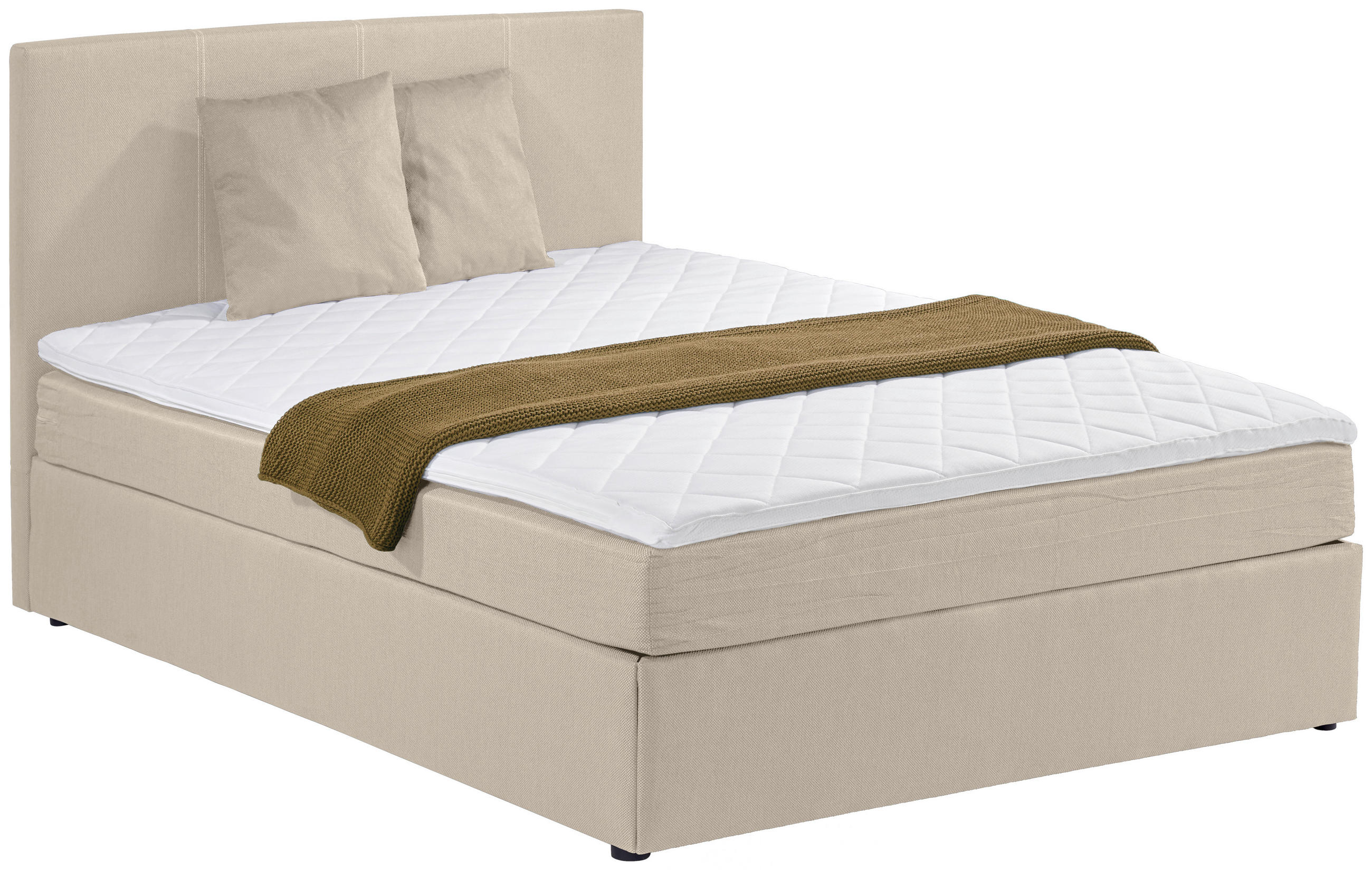 P & B AMERICKÁ POSTEL, 140/200 cm, textil, pískové barvy