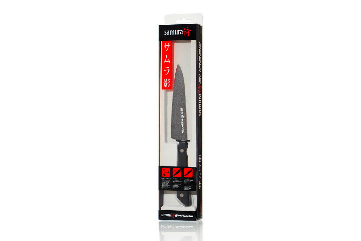 NOŽ UNIVERZALNI  SHADOW        22,5 cm    oplemenjeni čelik - crna, Basics, metal/plastika (22,5cm) - Samura