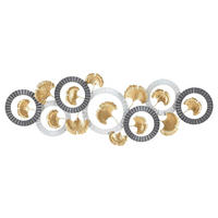 NÁSTENNÁ DEKORÁCIA 127.50/44.50/4 cm  - Basics, kov (127.50/44.50/4cm)