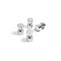 MAGNETSET  - Silberfarben, Basics, Metall (1,2/1,8cm)