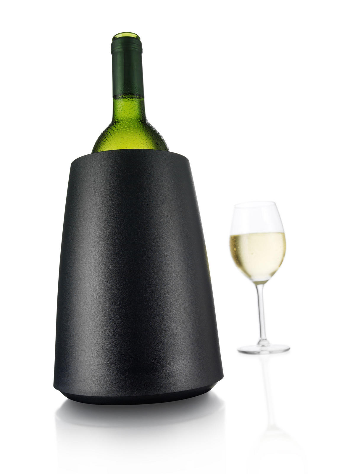 POSUDA ZA HLAĐENJE VINA    - crna, Basics, plastika (15.3/15.3/21cm) - Vacu Vin