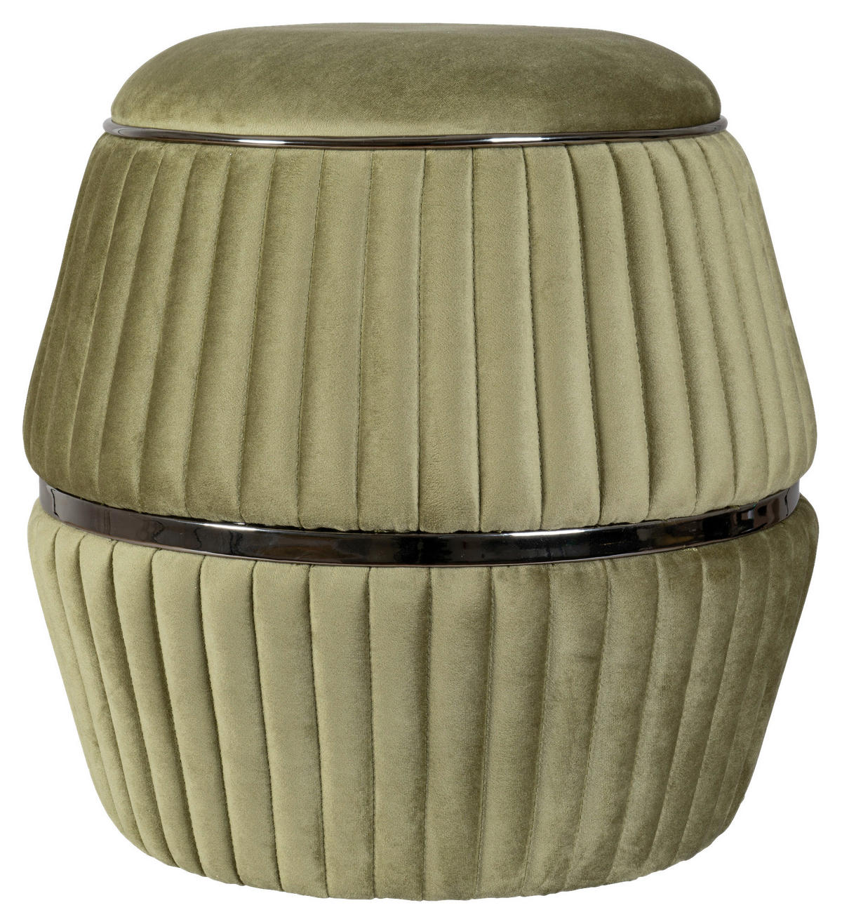 TABURET, textil, 51,5/53 cm - zelená/barvy grafitu, Design, textil (51,5/53cm) - MID.YOU