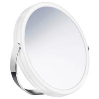 SCHMINKSPIEGEL  - Chromfarben, Basics, Glas/Metall (20/12,7/34cm) - Smedbo