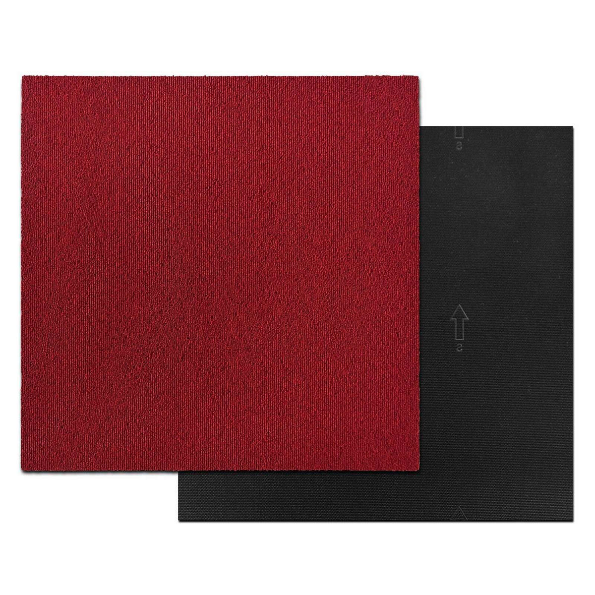 TEPPICHFLIESE - Rot, Basics, Kunststoff/Textil (50/50cm) - Esposa