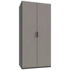 FALTTÜRENSCHRANK 100/216/58 cm 2-türig Graphitfarben, Sahara  - Schwarz/Graphitfarben, Design, Holzwerkstoff (100/216/58cm) - Boxxx