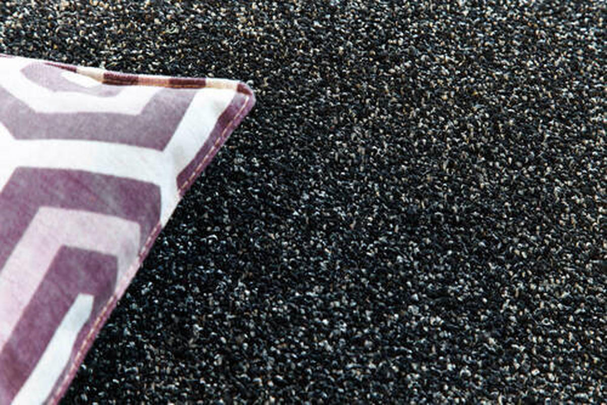 HOCHFLORTEPPICH 80/150 cm Anthrazit  - Anthrazit, KONVENTIONELL, Textil (80/150cm) - Novel