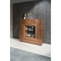 HIGHBOARD  in 128/131,5/42,8 cm  - Nussbaumfarben, Design, Holz (128/131,5/42,8cm) - Voglauer