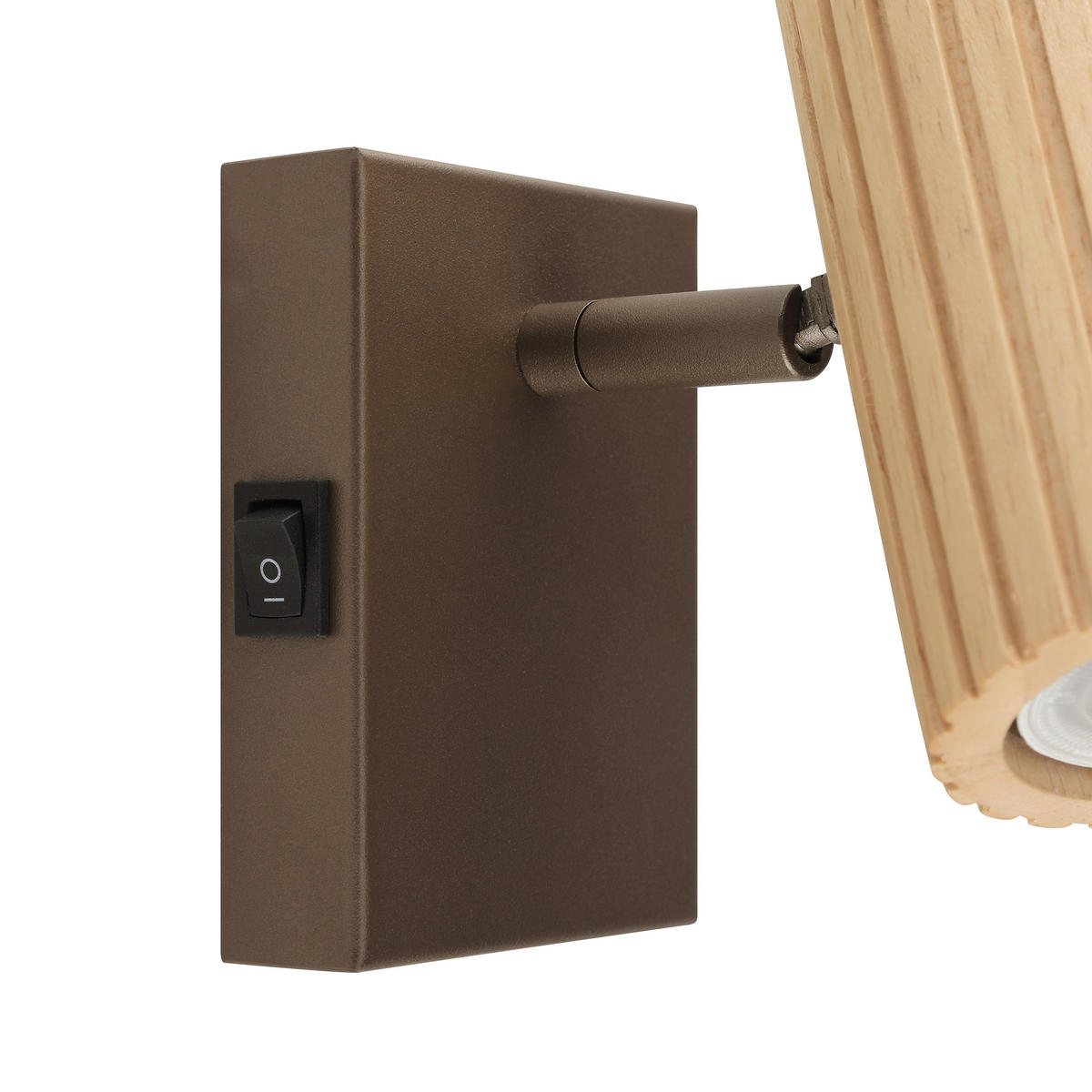WANDLEUCHTE Lakewood 8/16,8/17,8 cm  - Braun, Design, Holz/Metall (8/16,8/17,8cm)